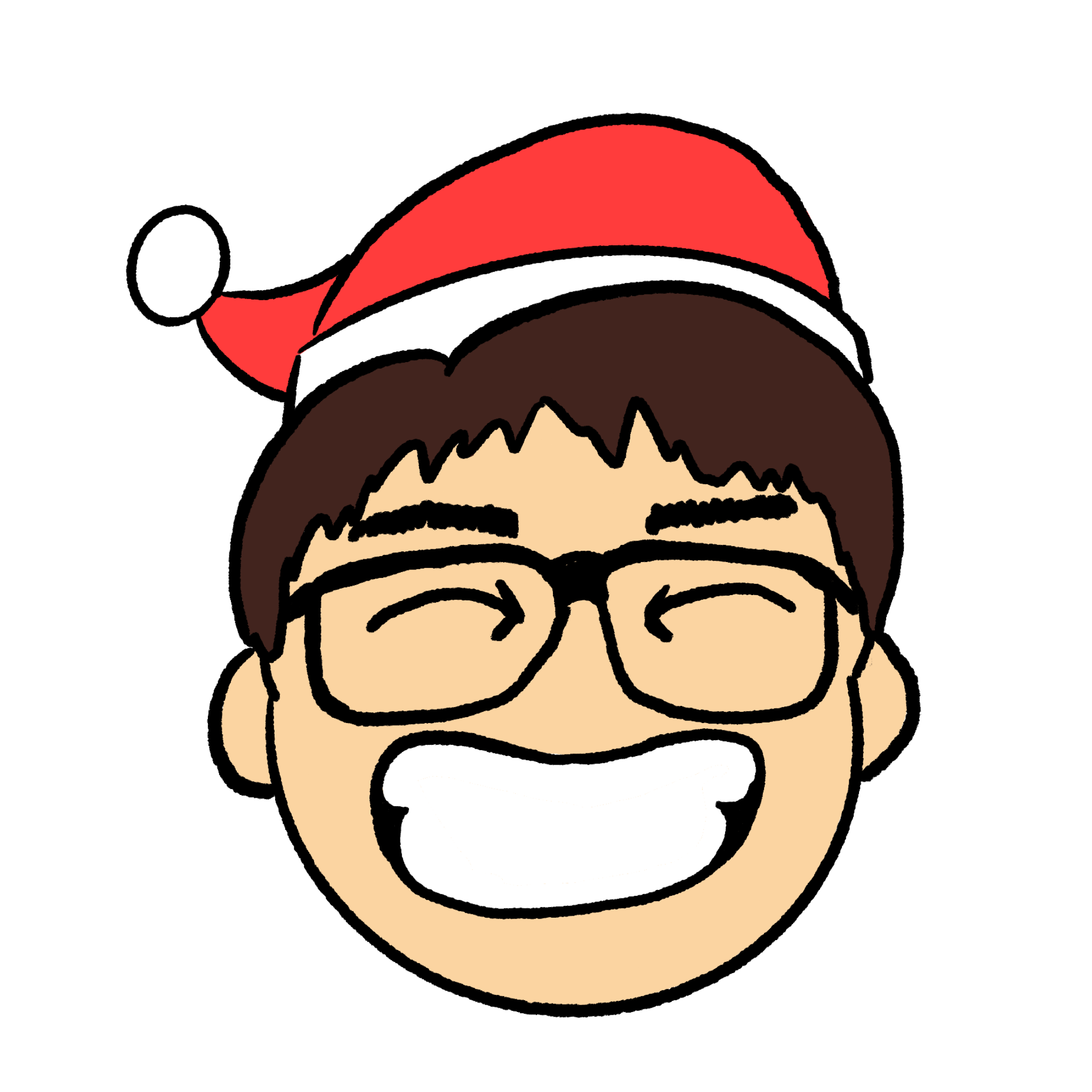 cartoon drawing of my younger brother Isaiah